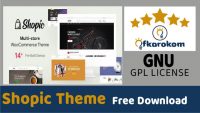 Shopic WordPress Theme v2.3.3: Free Download