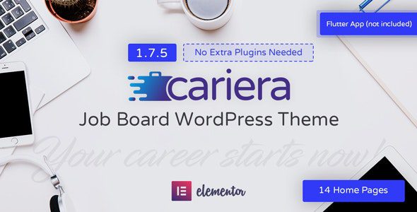 Cariera 1.8.4 – Job Board WordPress Theme