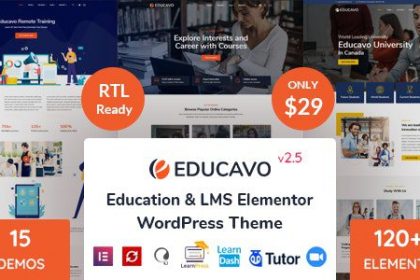 Educavo 3.1.8 – Education WordPress Theme